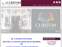 Tablet Screenshot of clintonbookshop.com